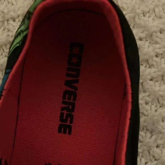 Converse All Star Neon Stripe Low Top Sneakers Womens Size 8 Mens Size 6 VHTF - Picture 7 of 9